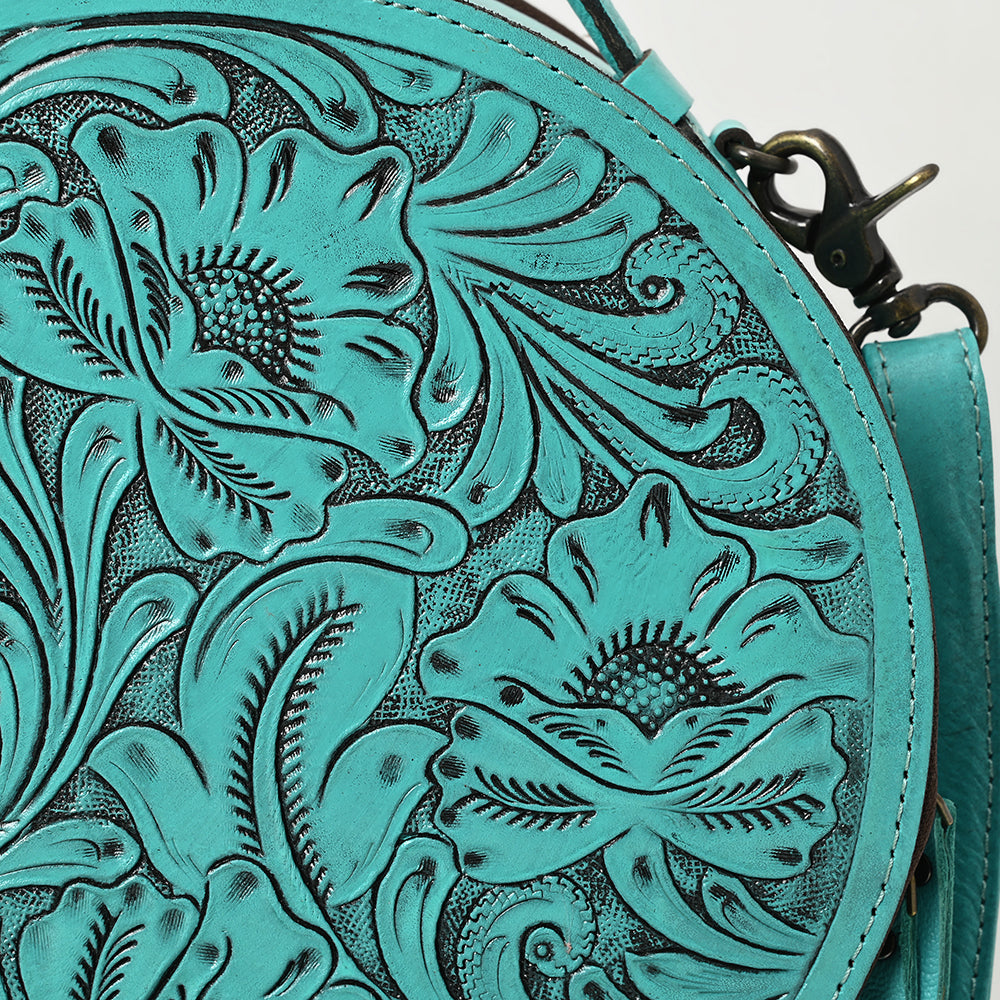 American Darling Canteen Hand Tooled Genuine Leather