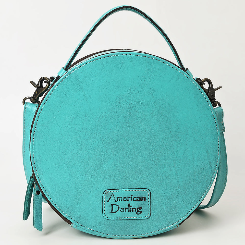 American Darling Canteen Hand Tooled Genuine Leather