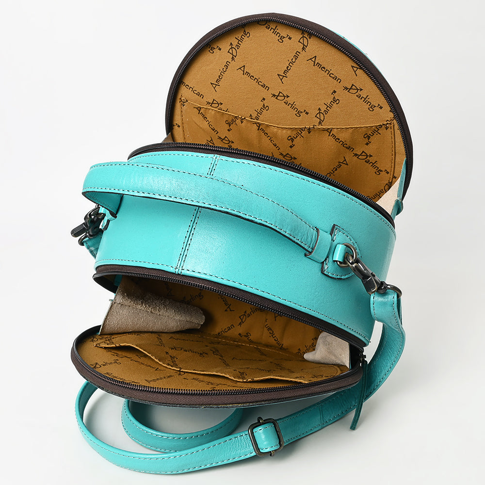 American Darling Canteen Hand Tooled Genuine Leather