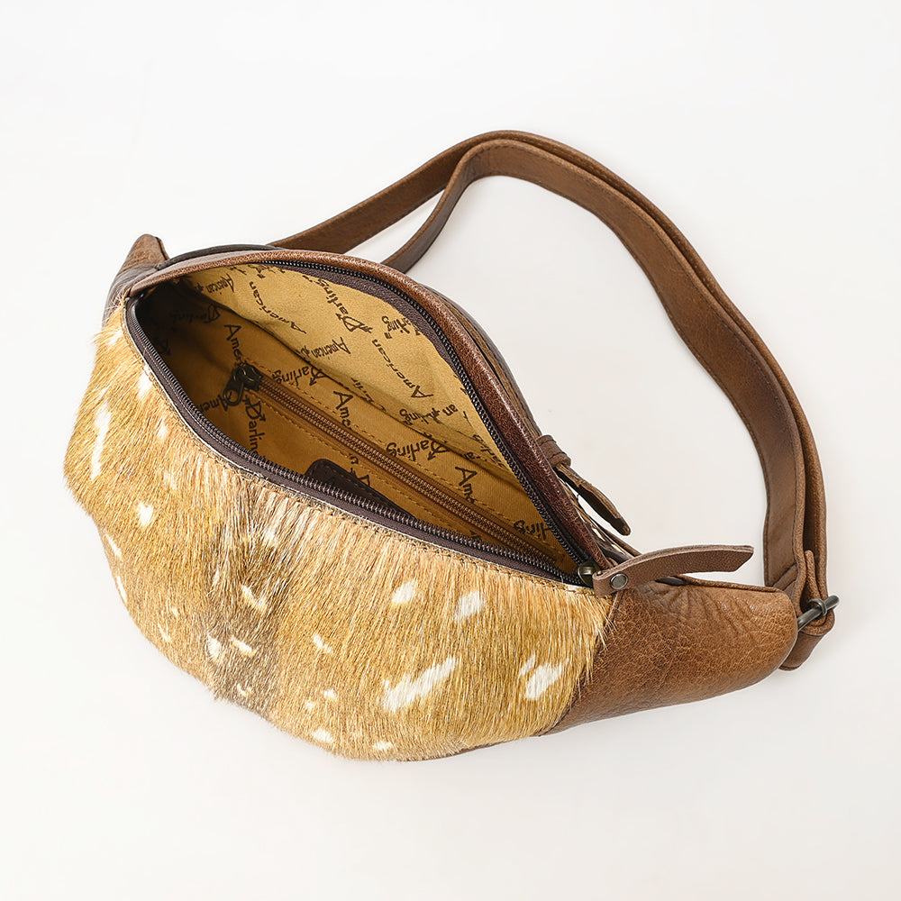 American Darling Hair-On Genuine Leather Pouch