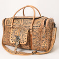 American Darling Hand-Tooled Genuine Leather Duffel Bag