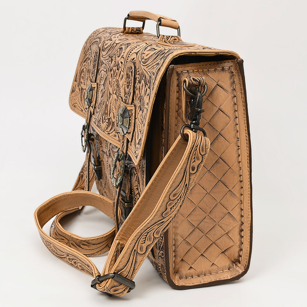 American Darling Hand-Tooled Genuine Leather Bag