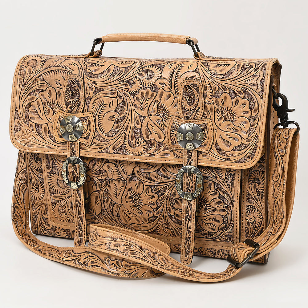 American Darling Hand-Tooled Genuine Leather Bag