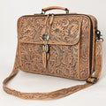 American Darling Hand-Tooled Genuine Leather Briefcase