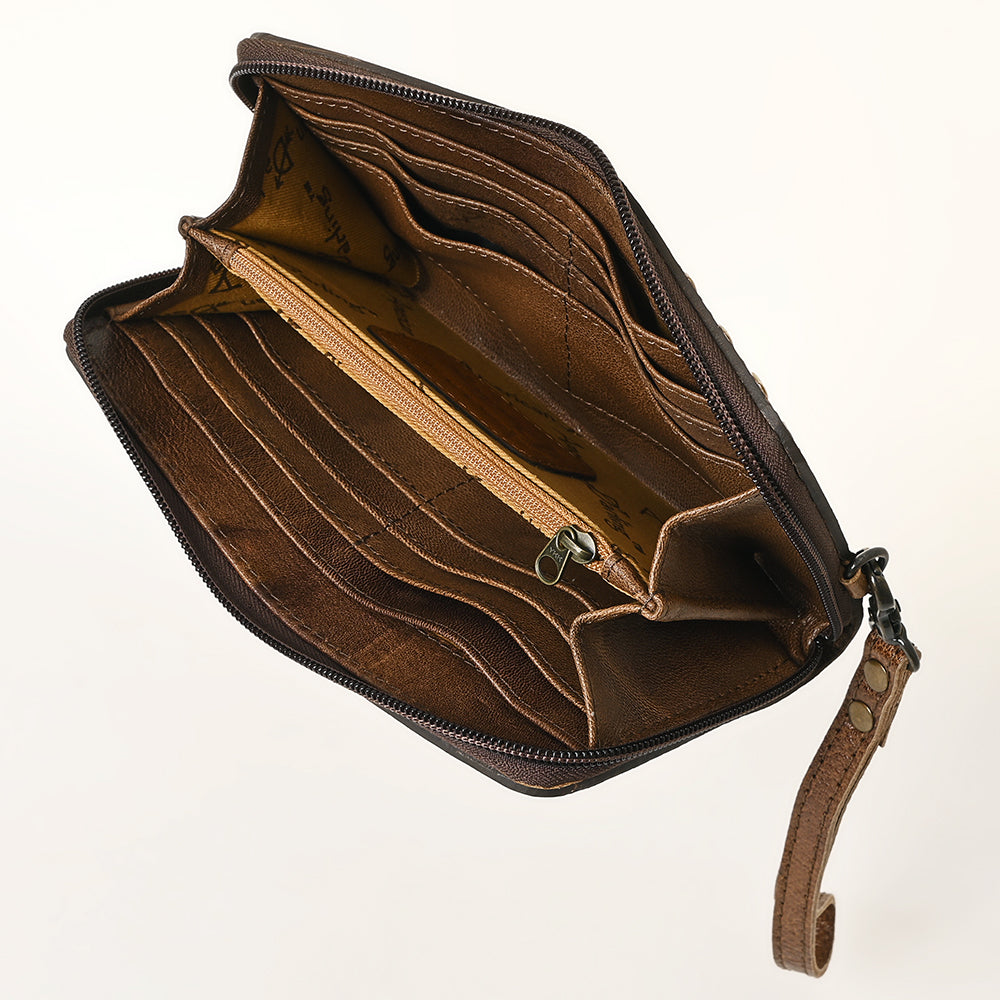 American Darling Hand-Tooled Genuine Leather Wallet