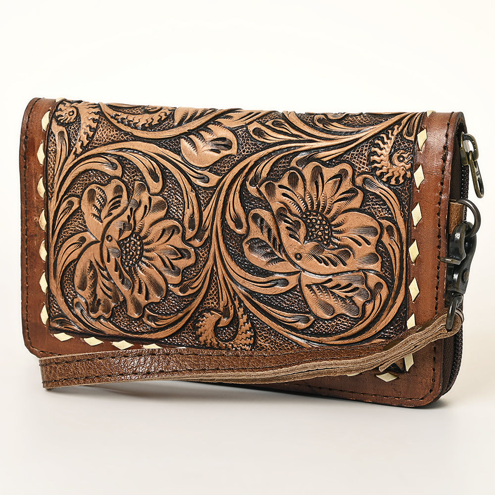 American Darling Hand-Tooled Genuine Leather Wallet