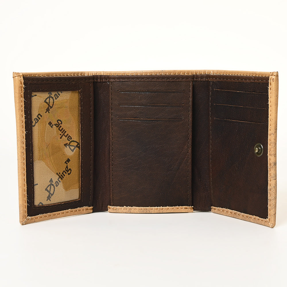 American Darling Hand-Tooled Genuine Leather Wallet