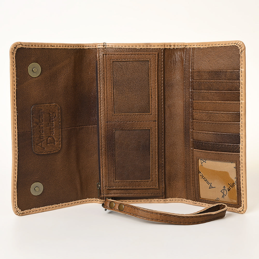 American Darling Hand-Tooled Genuine Leather Wallet