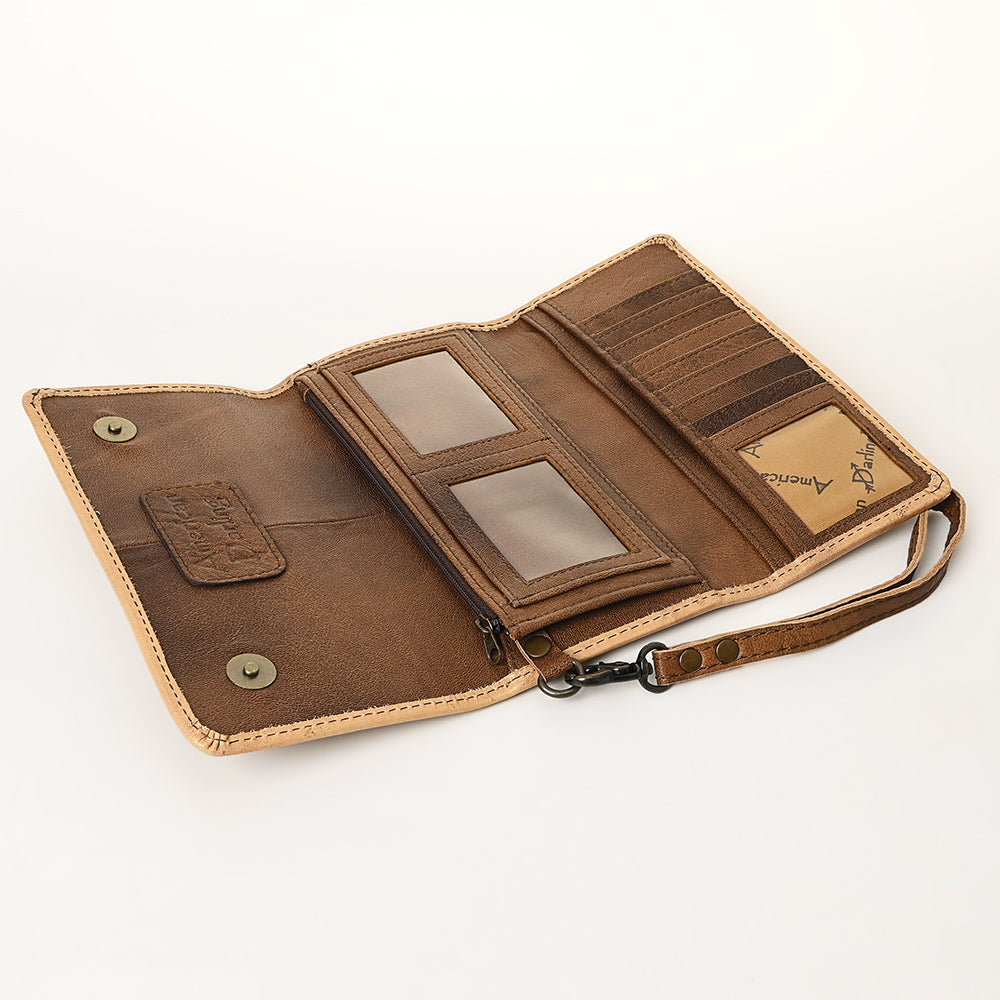 American Darling Hand-Tooled Genuine Leather Wallet