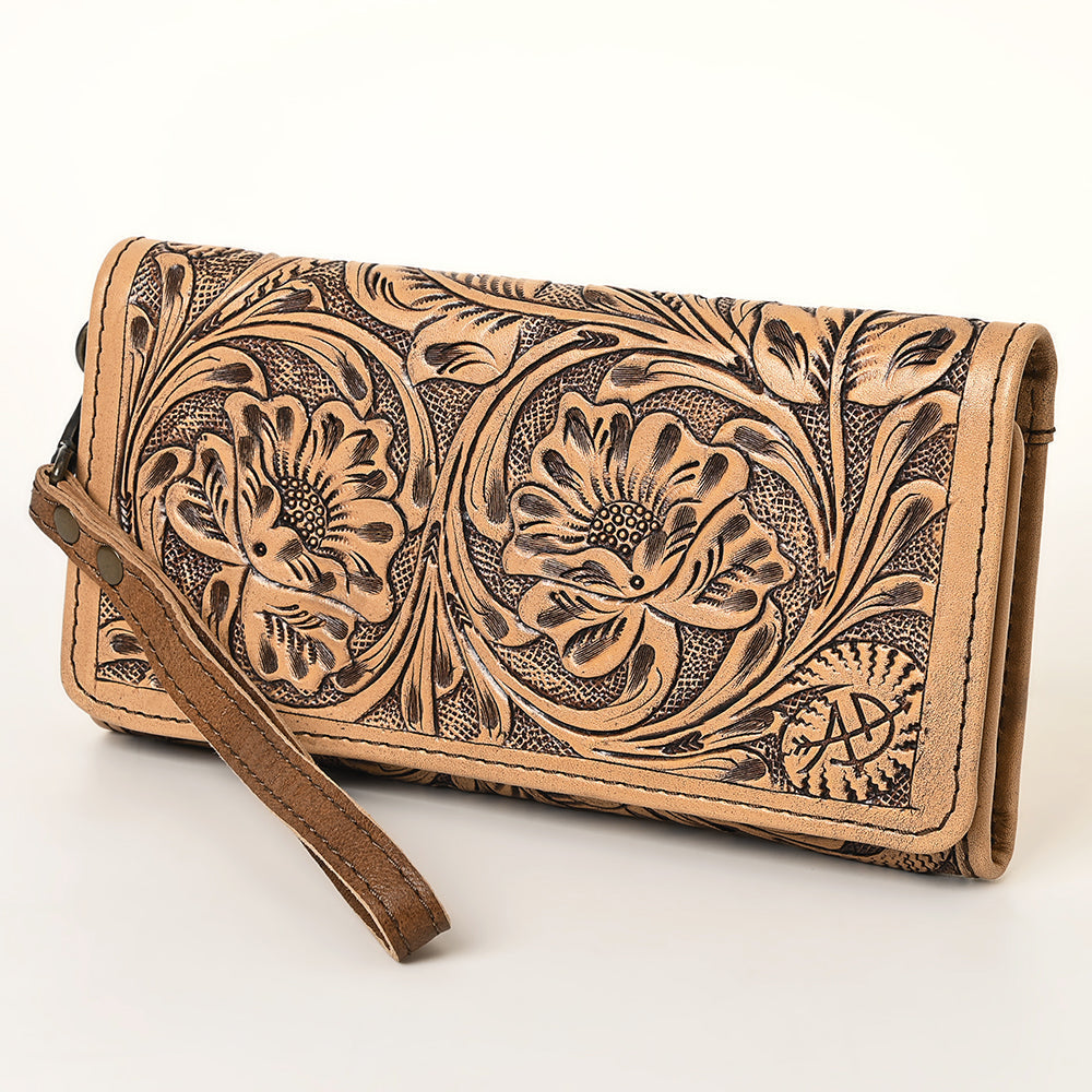 American Darling Hand-Tooled Genuine Leather Wallet