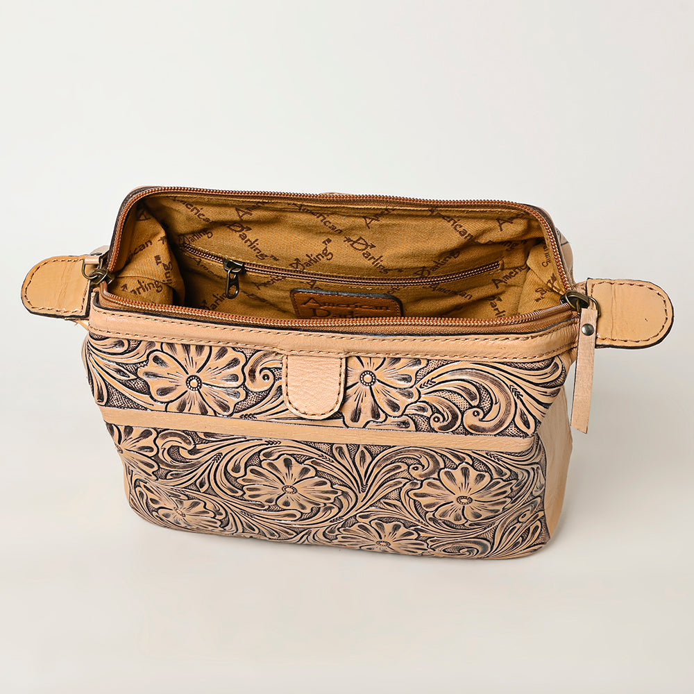 American Darling Hand-Tooled Genuine Leather Bag