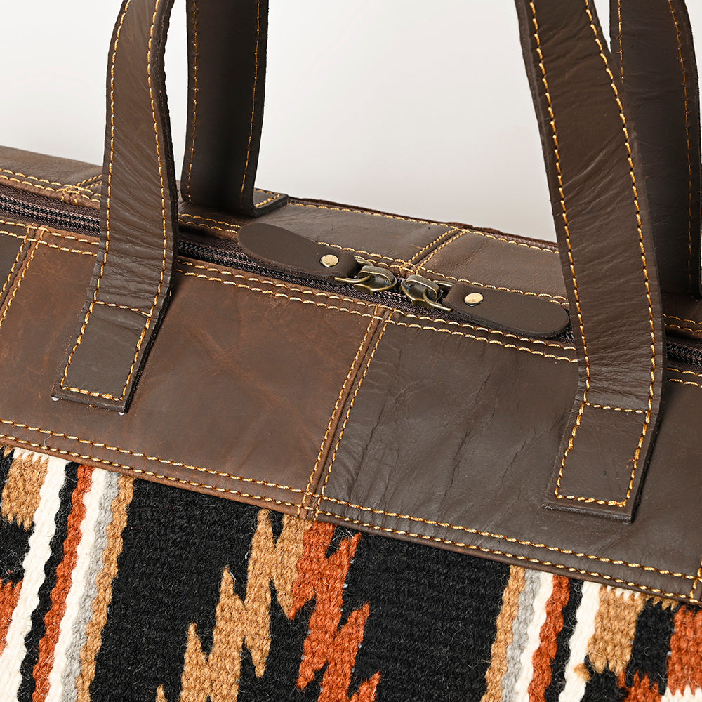 Ohlay Duffel Upcycled Wool Genuine Leather