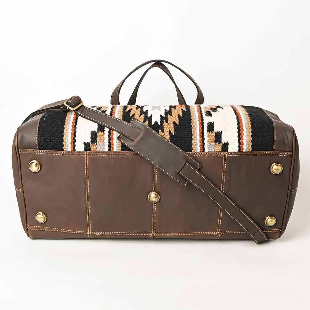 Ohlay Duffel Upcycled Wool Genuine Leather