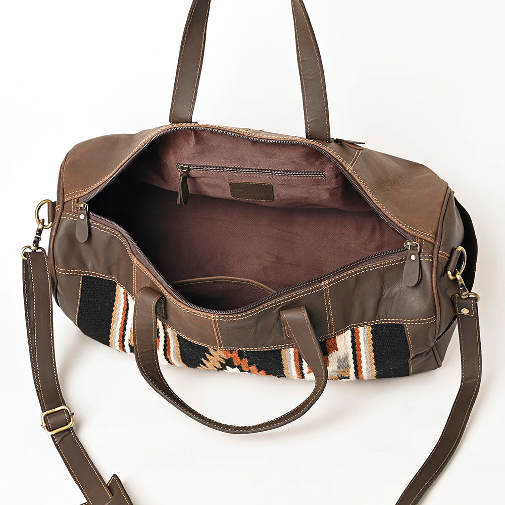 Ohlay Duffel Upcycled Wool Genuine Leather