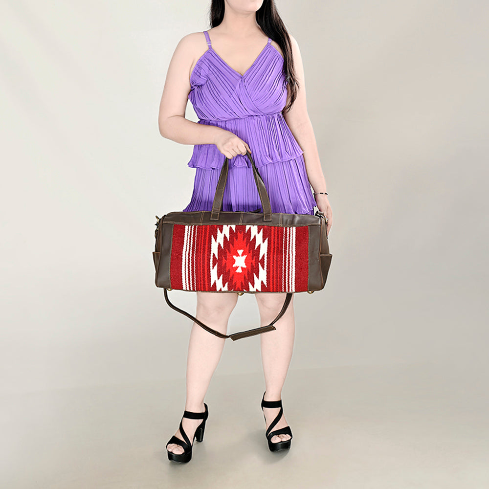 Ohlay Duffel Upcycled Wool Genuine Leather