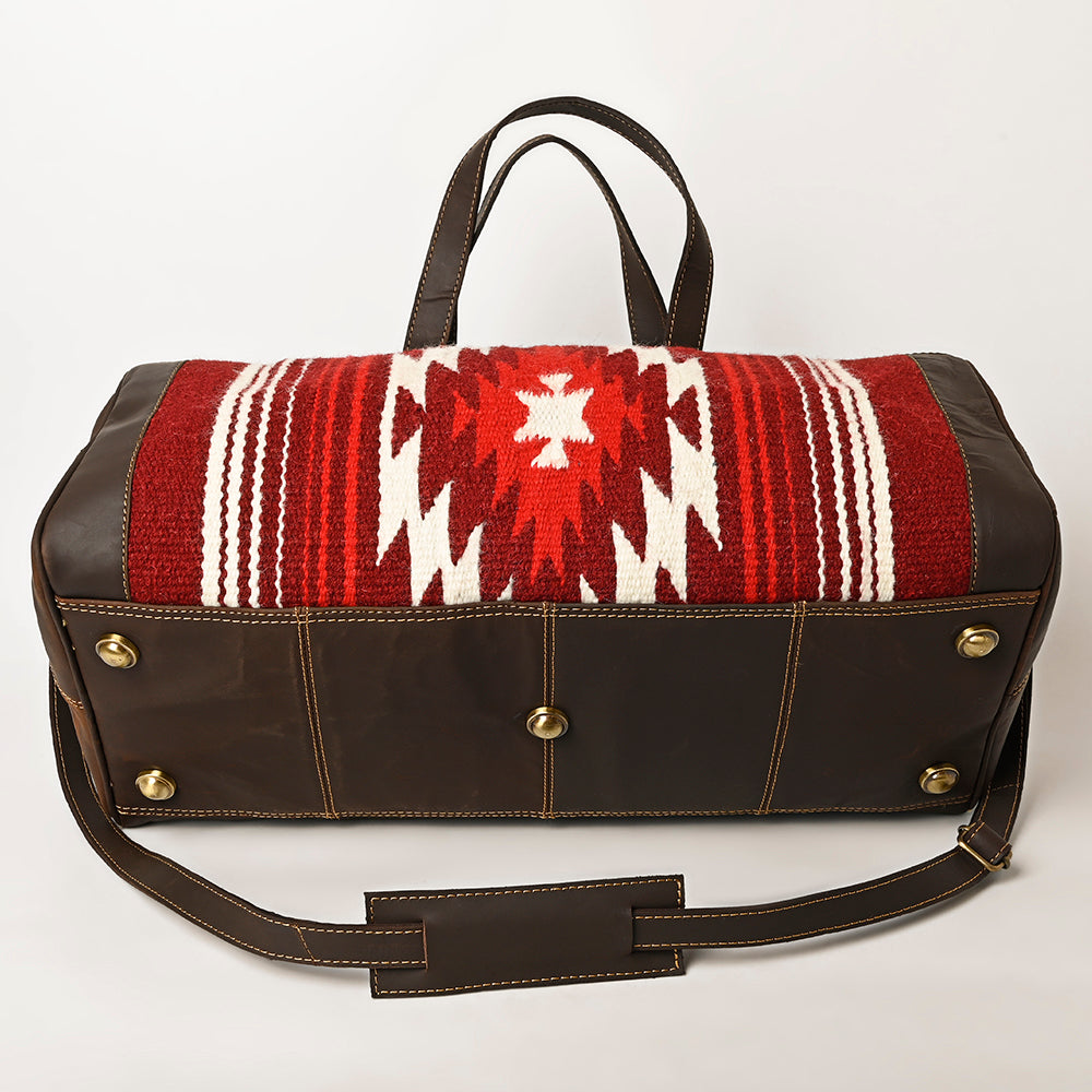 Ohlay Duffel Upcycled Wool Genuine Leather
