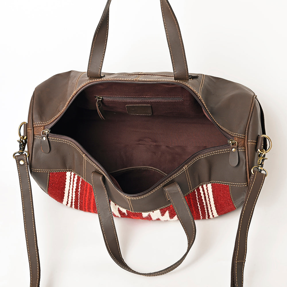 Ohlay Duffel Upcycled Wool Genuine Leather