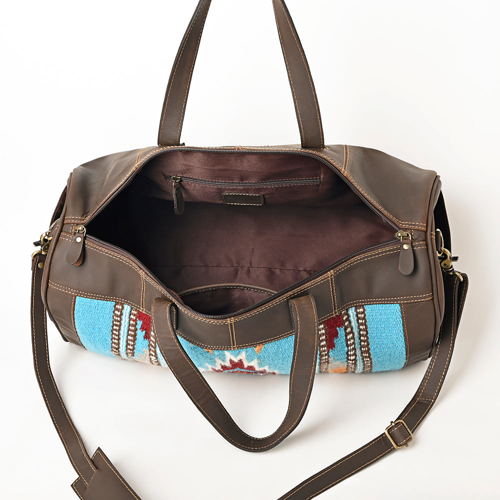 Ohlay Duffel Upcycled Wool Genuine Leather