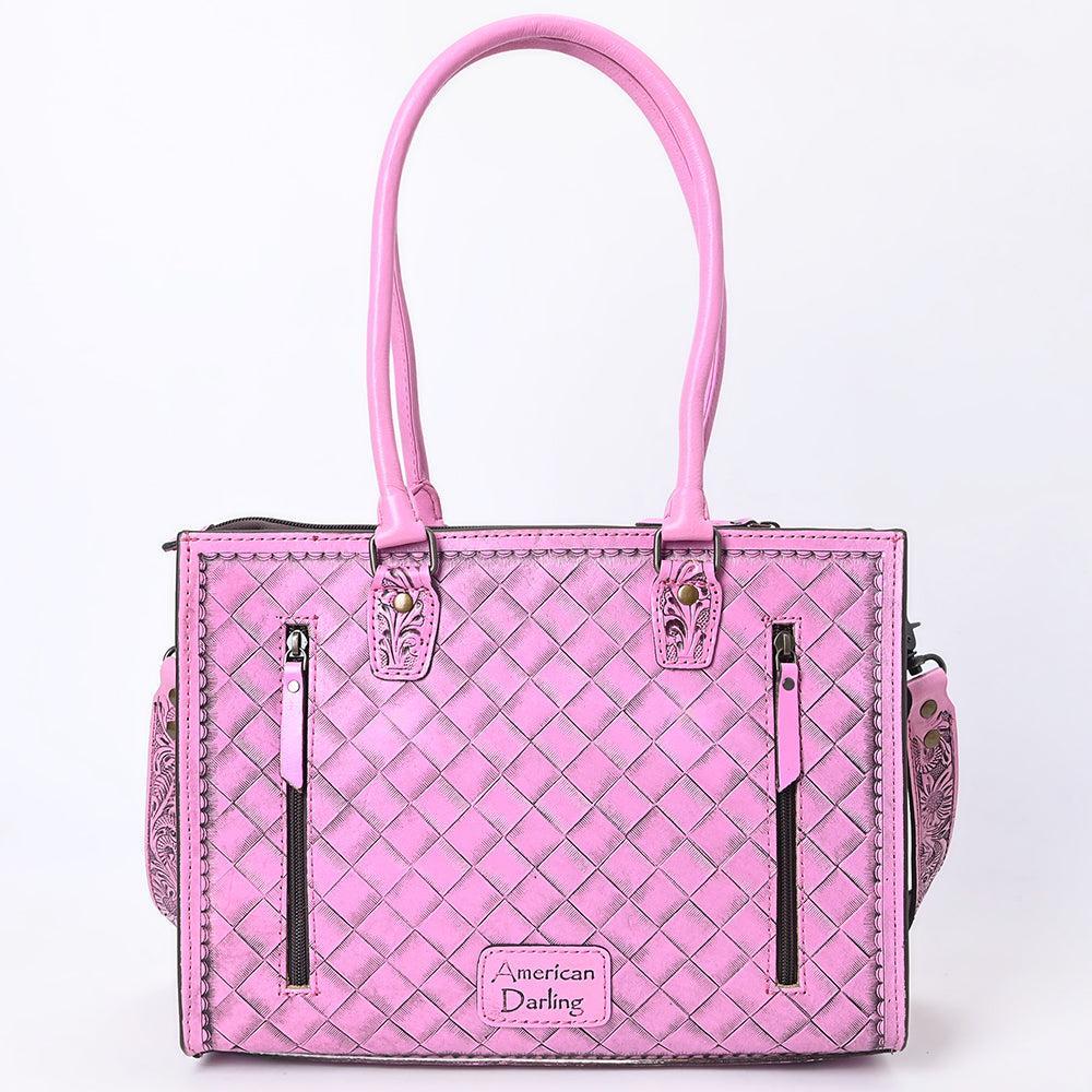 American Darling Hand-Tooled Genuine Leather Tote