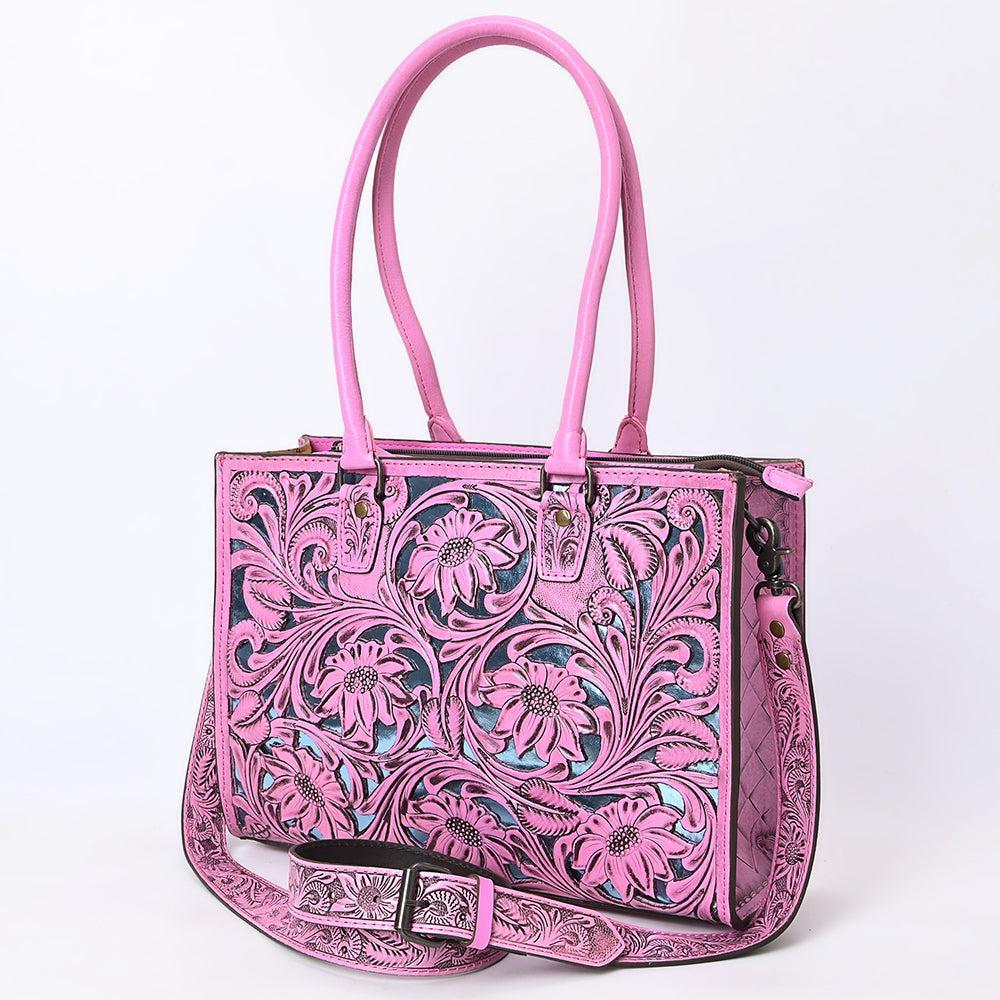 American Darling Hand-Tooled Genuine Leather Tote