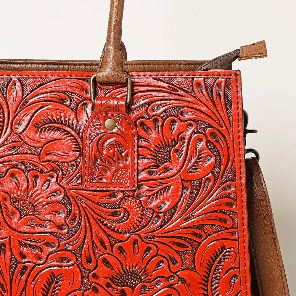American Darling Hand-Tooled Genuine Leather Bag