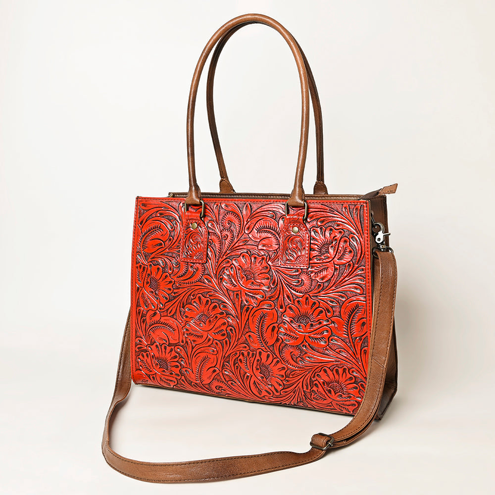 American Darling Hand-Tooled Genuine Leather Bag