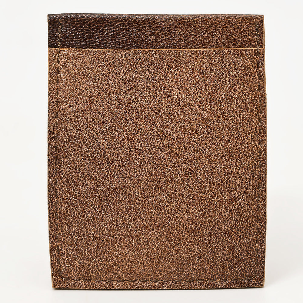 American Darling Floral Western Hand Tooled Genuine Leather Women Card-Holder