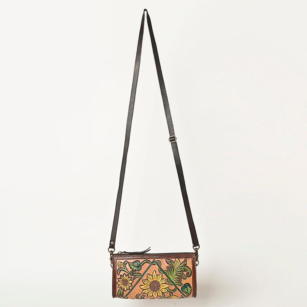 American Darling Hand-Tooled Genuine Leather Bag