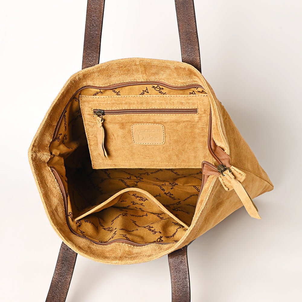American Darling Hand-Tooled Genuine Leather Bag