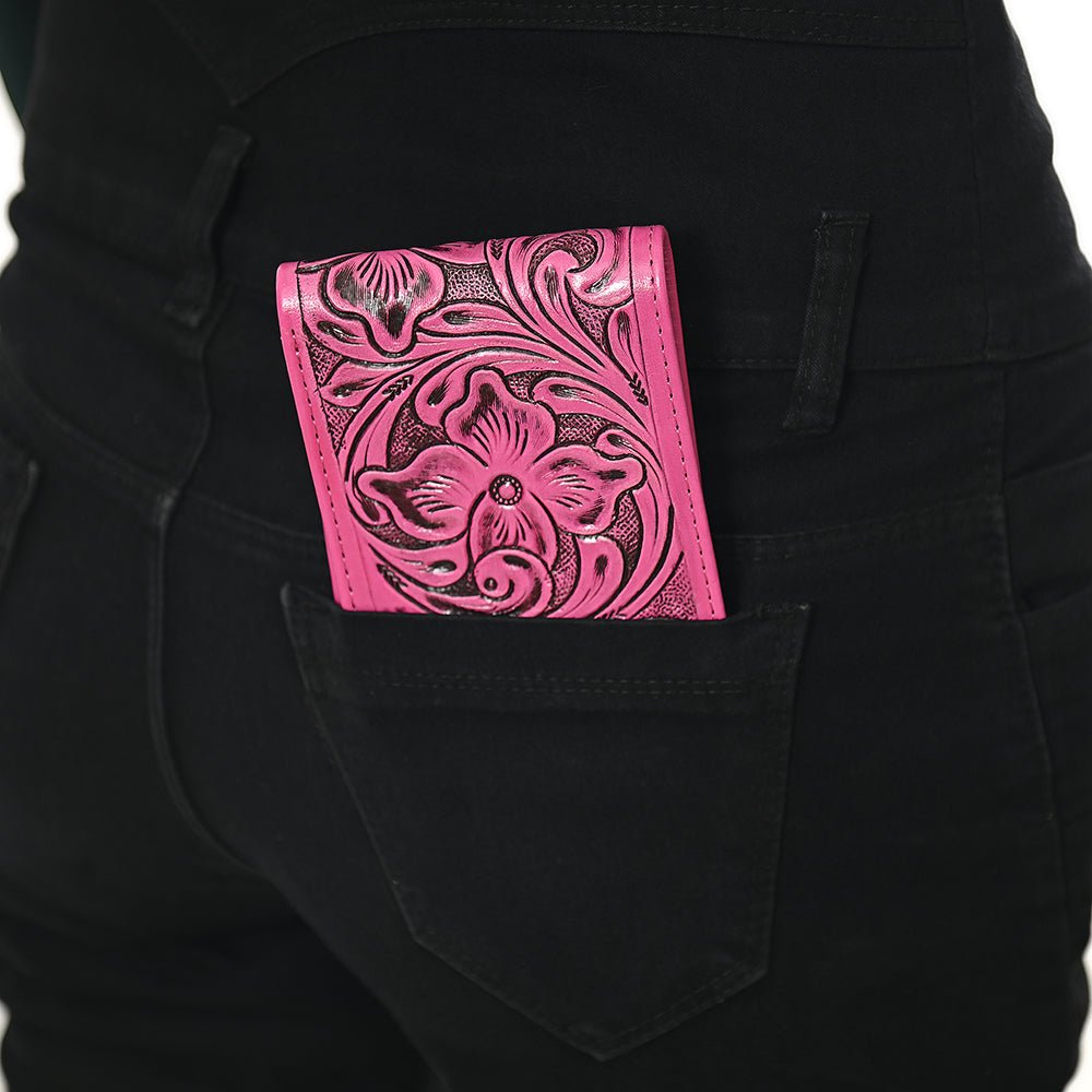 American Darling Wallet Hand Tooled Genuine Leather