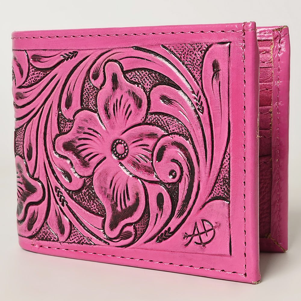 American Darling Wallet Hand Tooled Genuine Leather