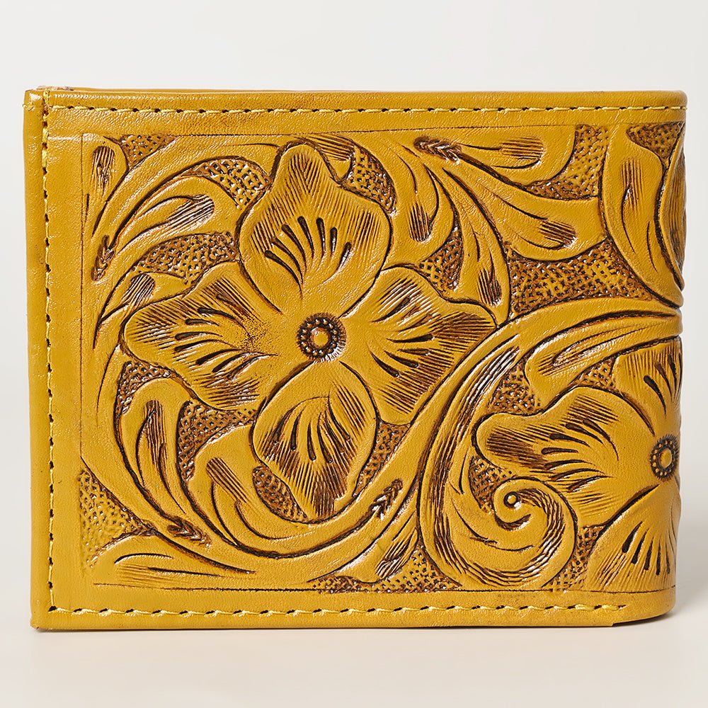 American Darling Wallet Hand Tooled Genuine Leather