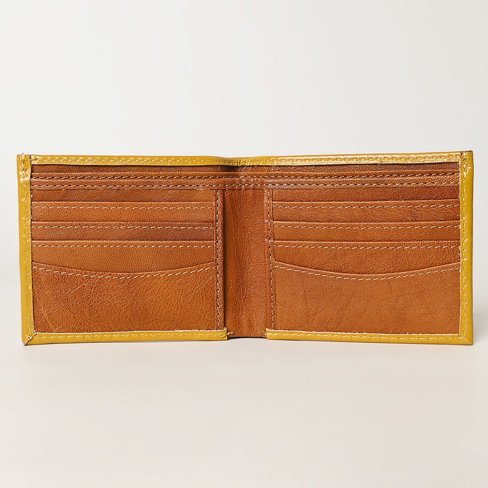 American Darling Wallet Hand Tooled Genuine Leather