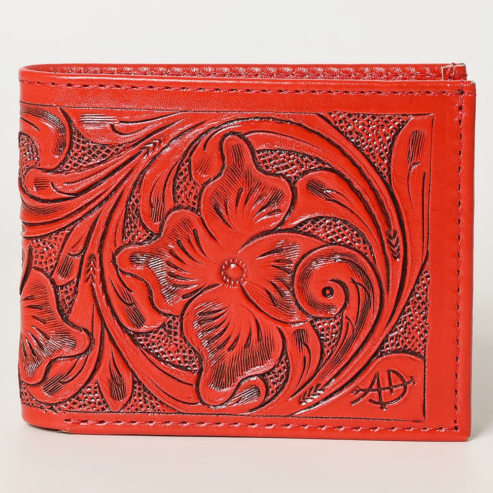 American Darling Wallet Hand Tooled Genuine Leather