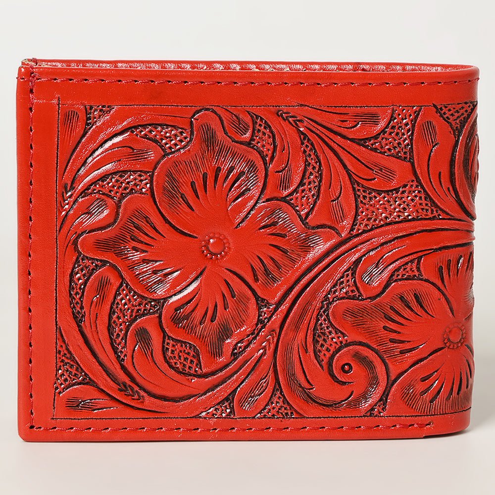 American Darling Wallet Hand Tooled Genuine Leather