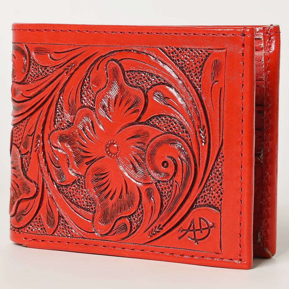 American Darling Wallet Hand Tooled Genuine Leather