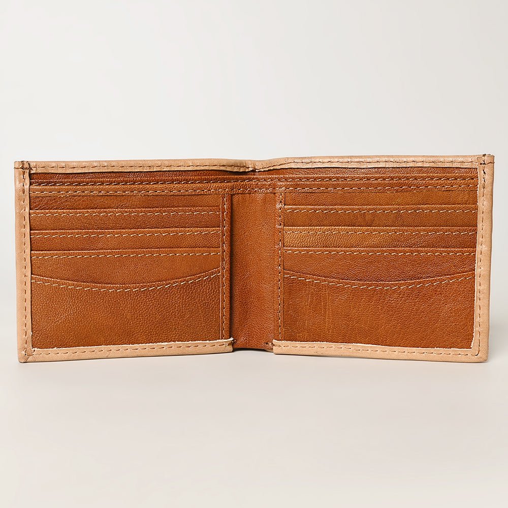 American Darling Wallet Hand Tooled Genuine Leather