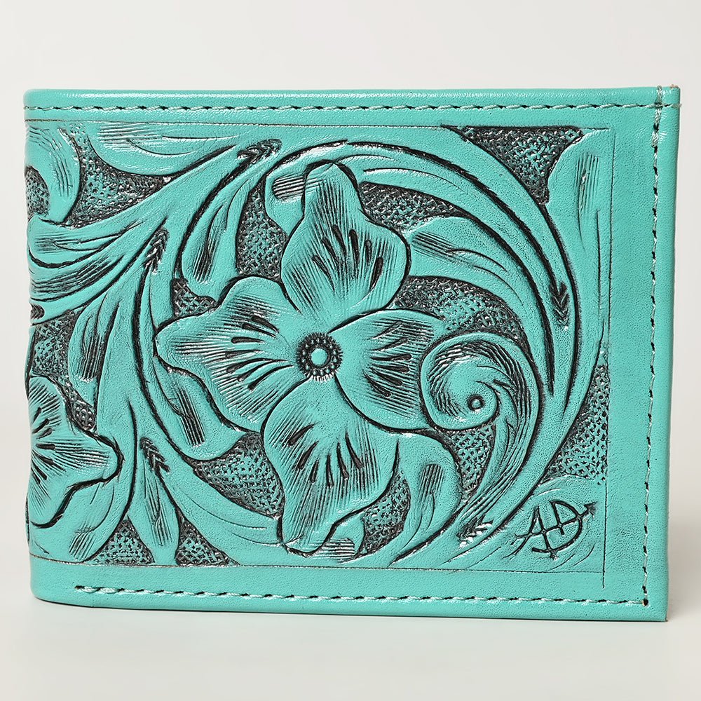 American Darling Wallet Hand Tooled Genuine Leather