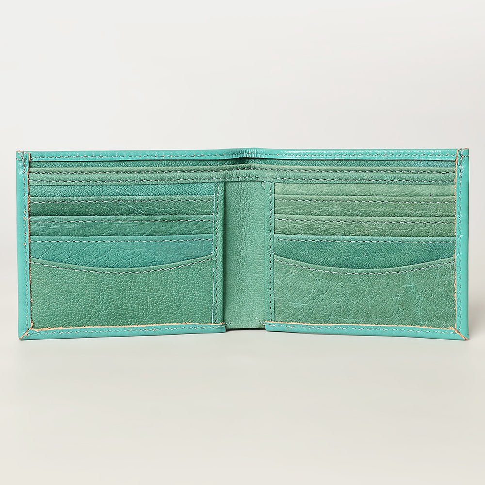 American Darling Wallet Hand Tooled Genuine Leather