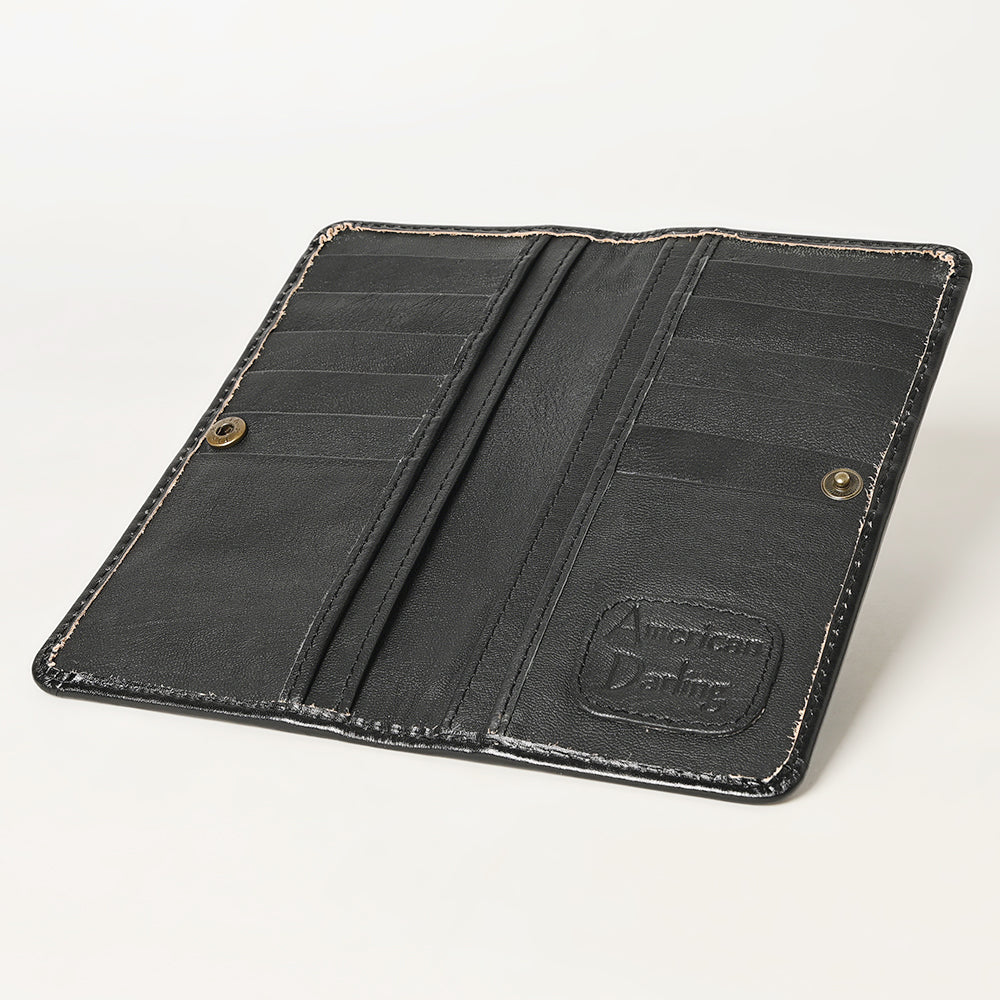 American Darling Wallet Hand Tooled Genuine Leather