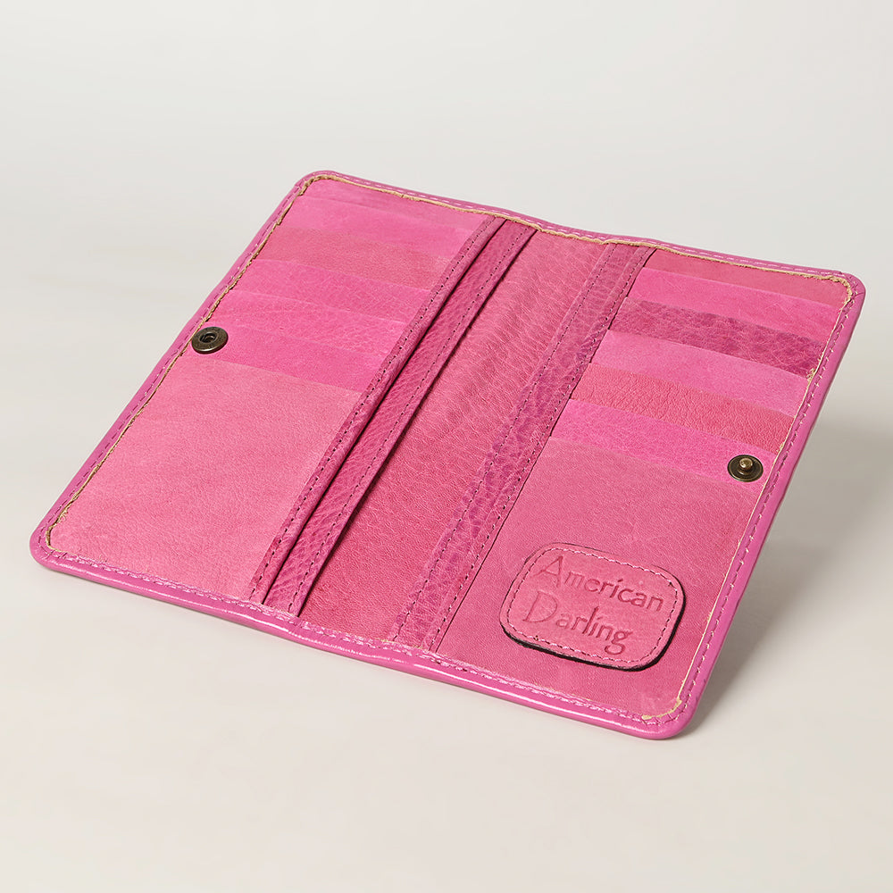 American Darling Wallet Hand Tooled Genuine Leather