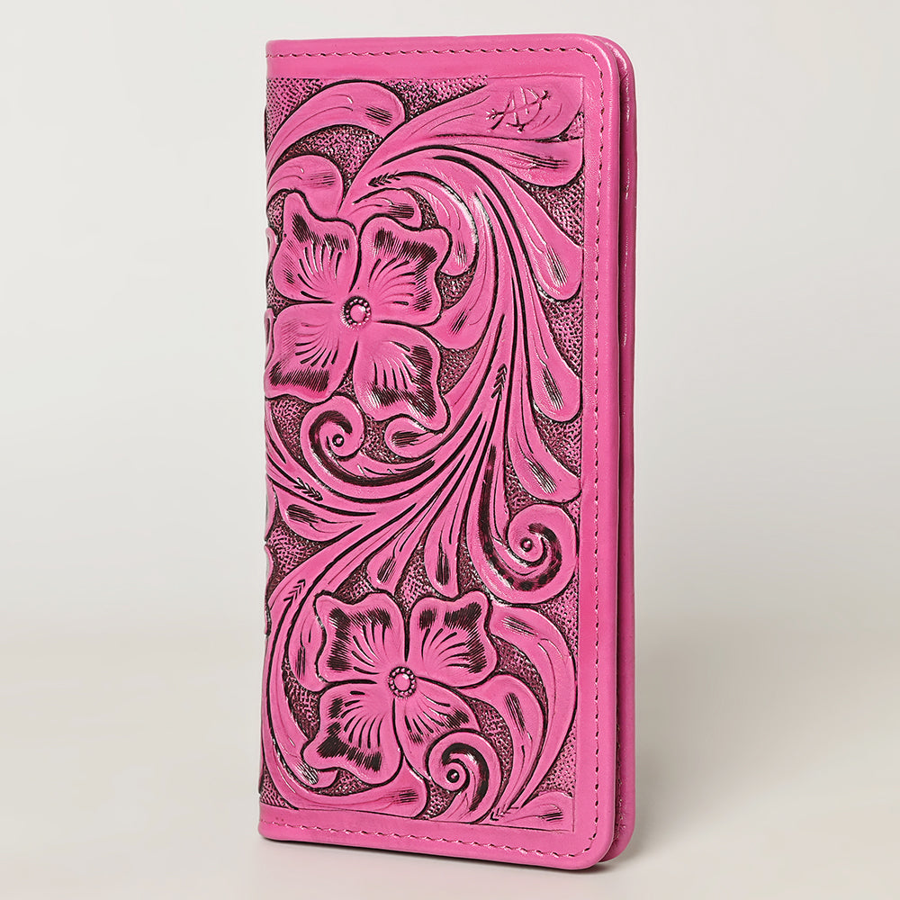 American Darling Wallet Hand Tooled Genuine Leather