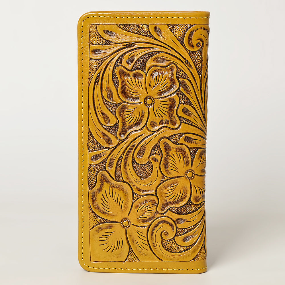 American Darling Wallet Hand Tooled Genuine Leather