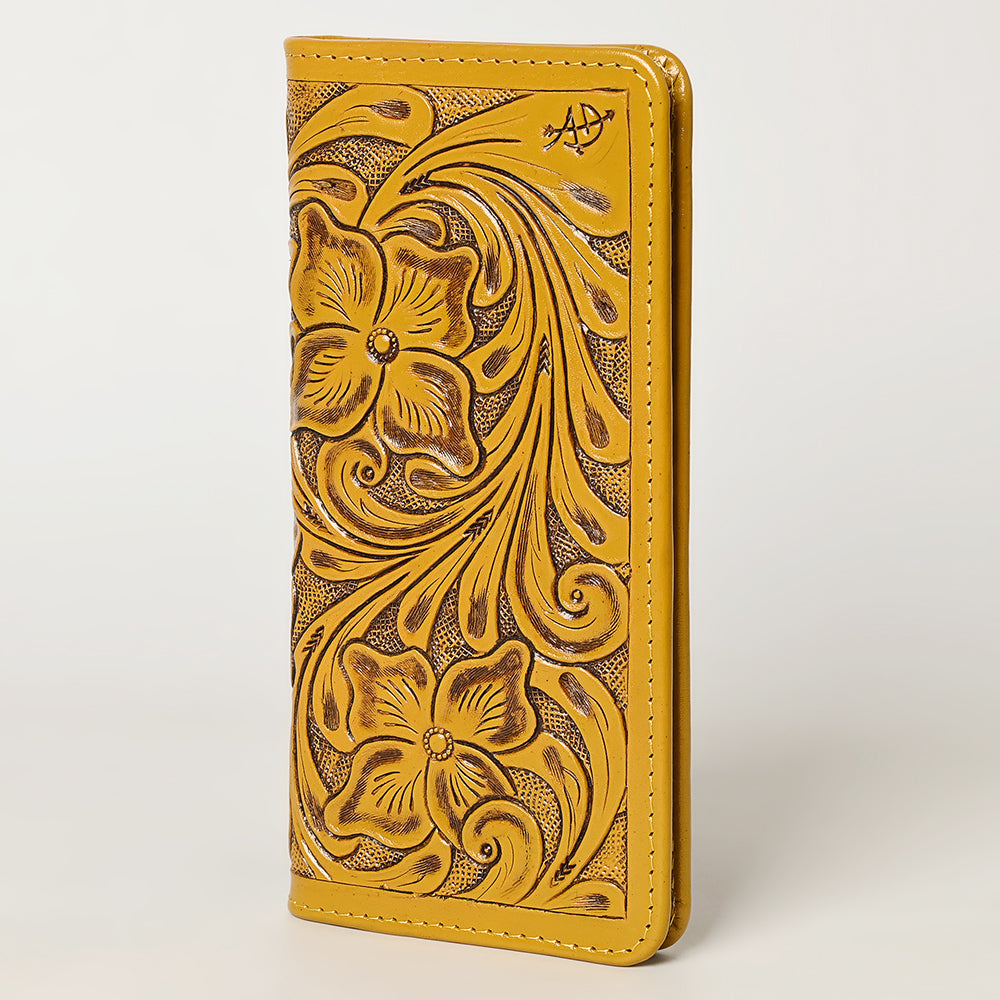 American Darling Wallet Hand Tooled Genuine Leather