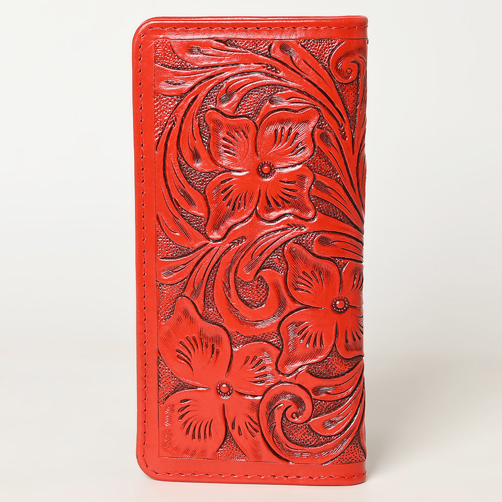 American Darling Wallet Hand Tooled Genuine Leather