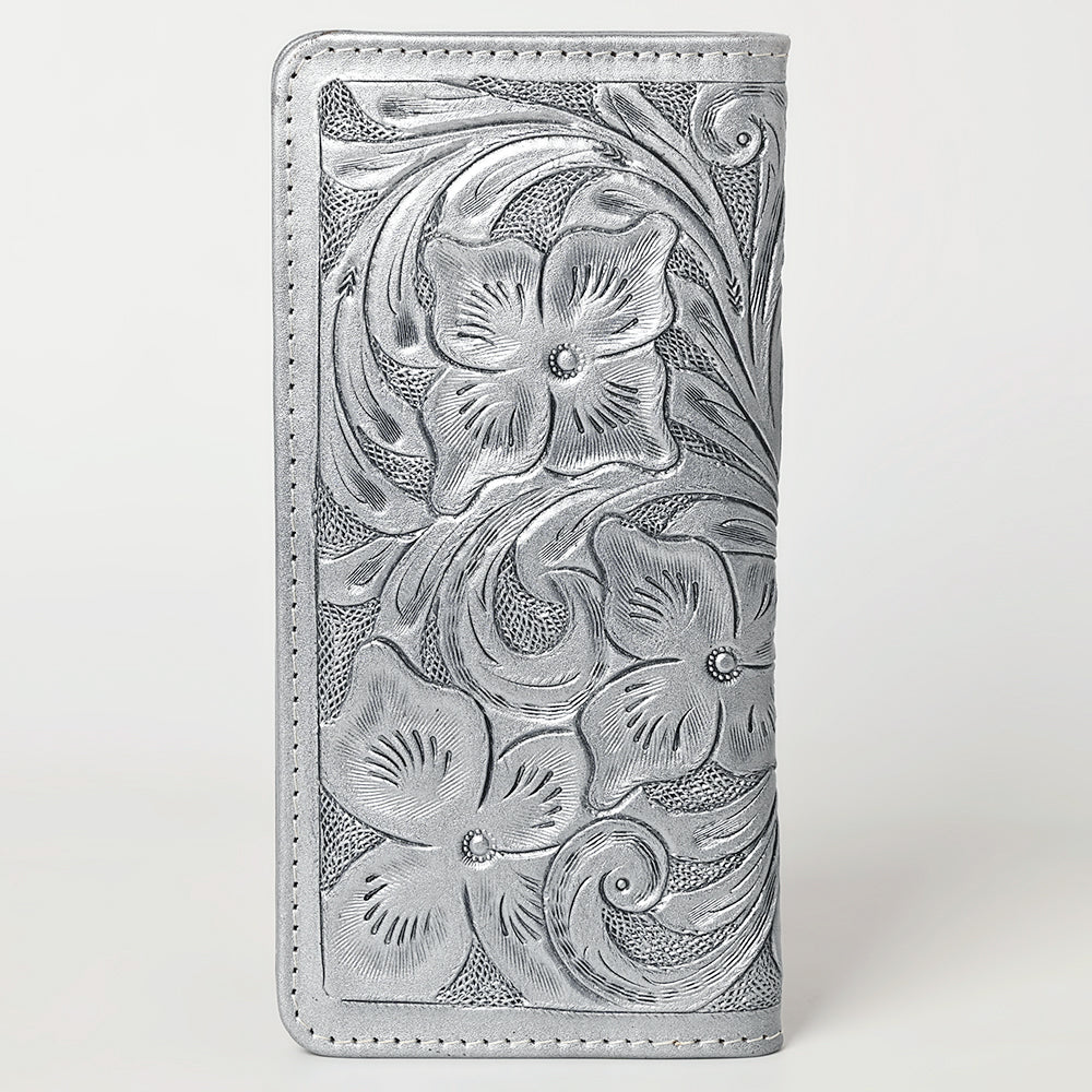 American Darling Wallet Hand Tooled Genuine Leather