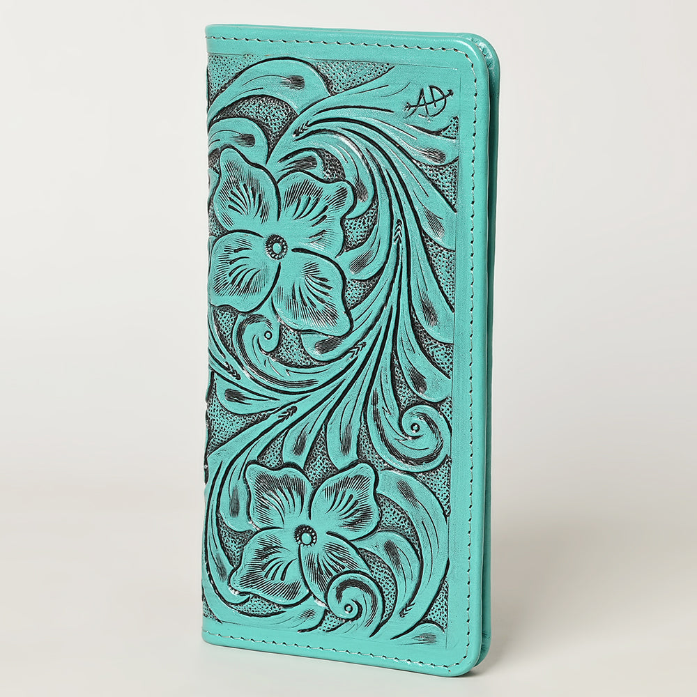 American Darling Wallet Hand Tooled Genuine Leather