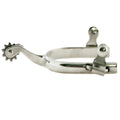 Hilason Western Men's Roping Spur - Stainless Steel Solid Brass Rowel
