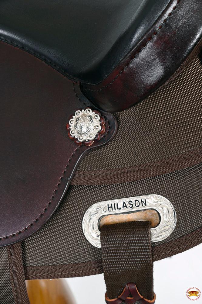 Hilason Child's Western Synthetic Show Saddle, Dark Brown