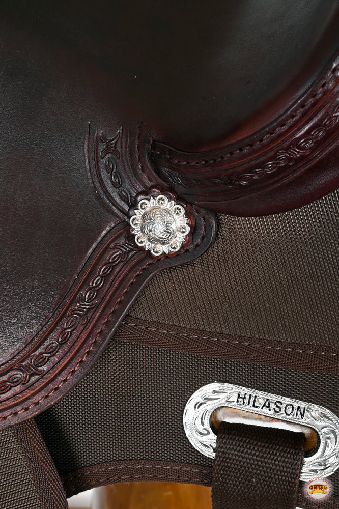 HILASON Western Child Horse Trail Show Saddle Synthetic Pleasure Riding Brown